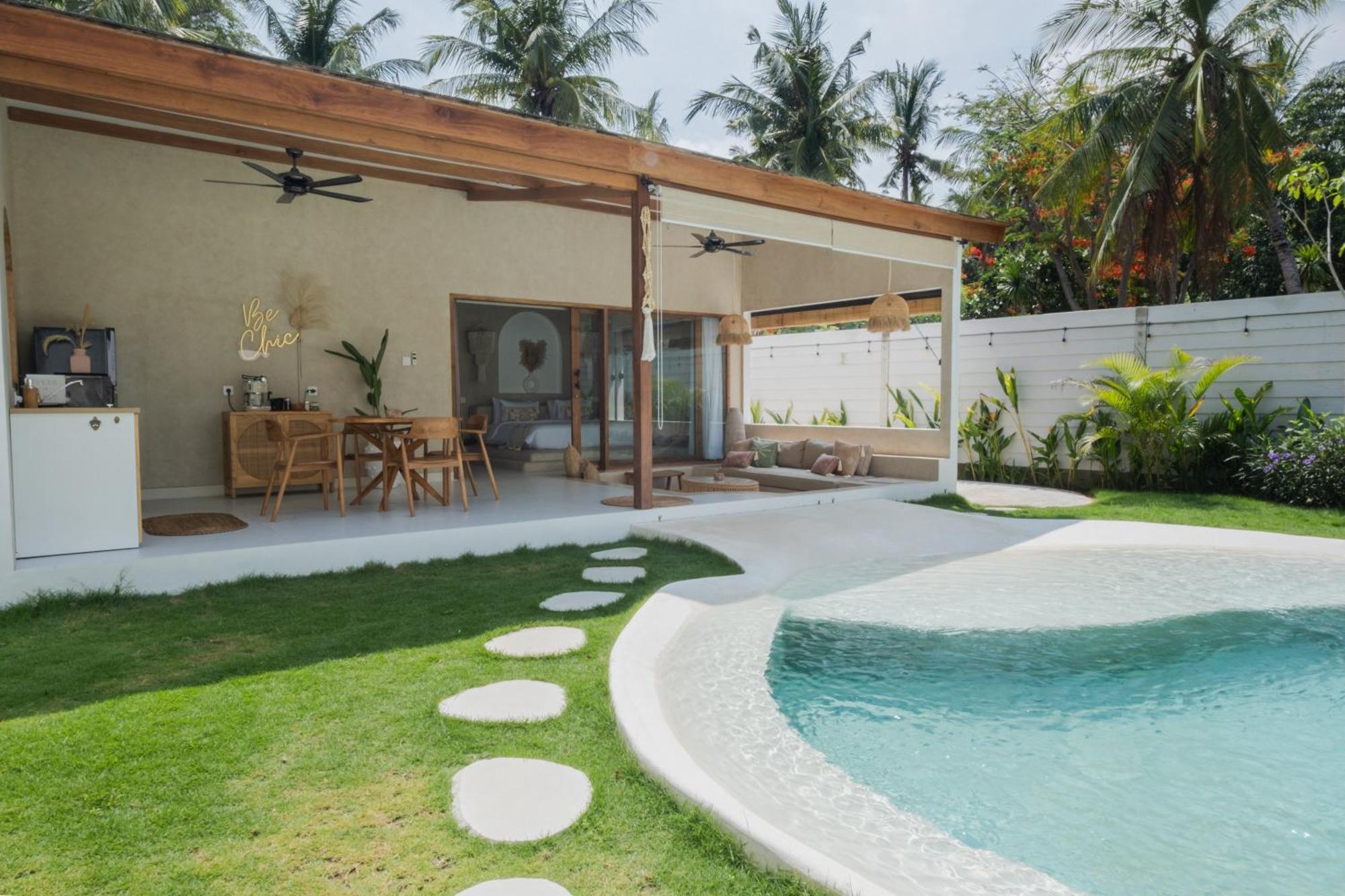 Gili Boho Villas - Aesthetic Private Pool Villas Gili Trawangan Kültér fotó