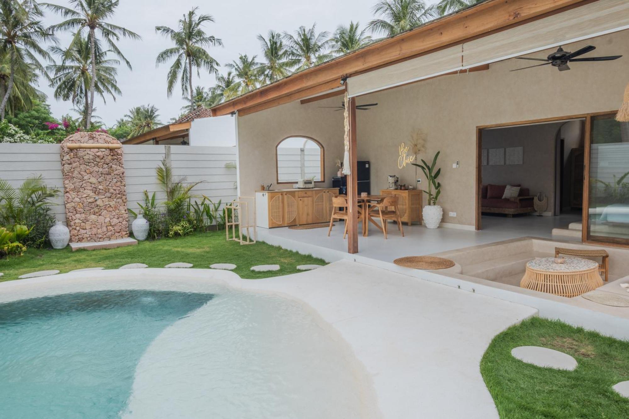 Gili Boho Villas - Aesthetic Private Pool Villas Gili Trawangan Kültér fotó